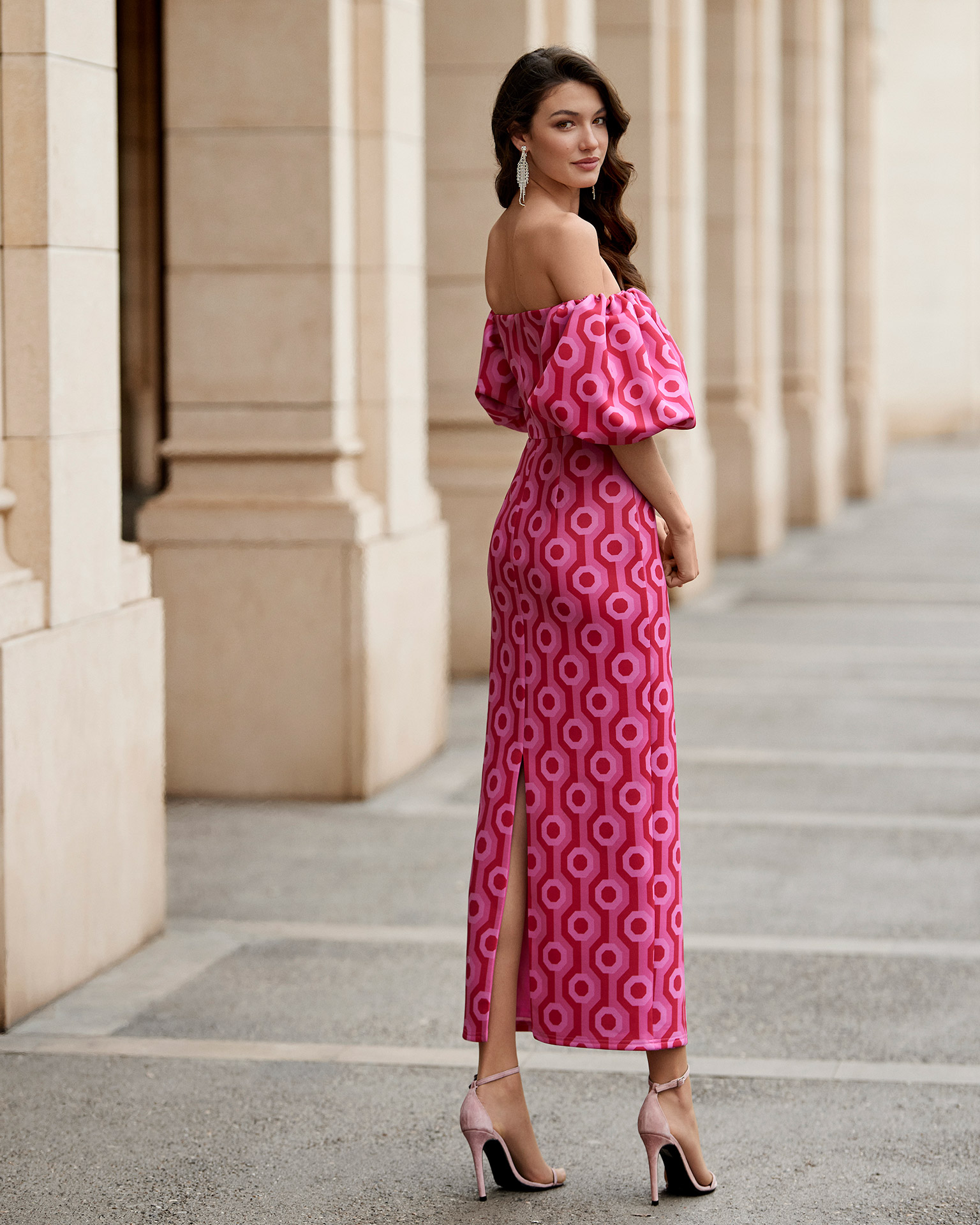 Vestido marfil Barcelona manga globo | D´NSUEÑO NOVIAS
